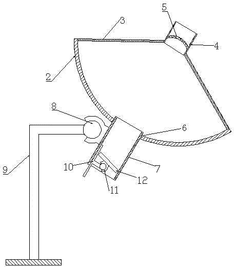 Solar energy light condensing transmitting device and solar energy furnace solar-thermal power generation system thereof