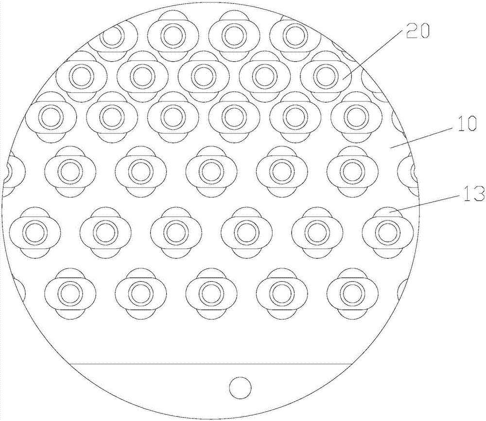 Expanding rod hanging-up mechanism and air conditioner machining device with same