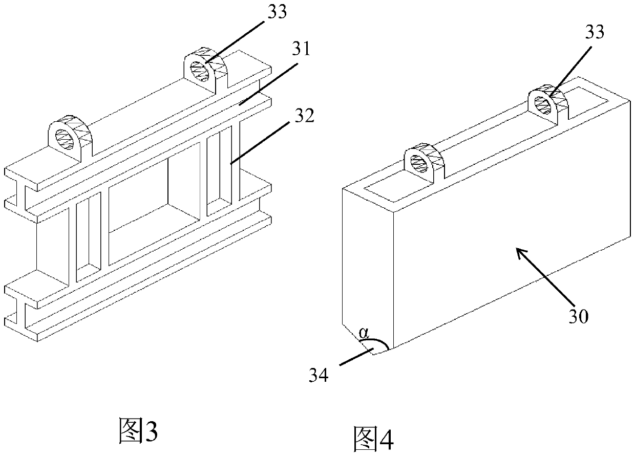 A plug-in device for preventing continuous casting slab tail billet from rising and its application method