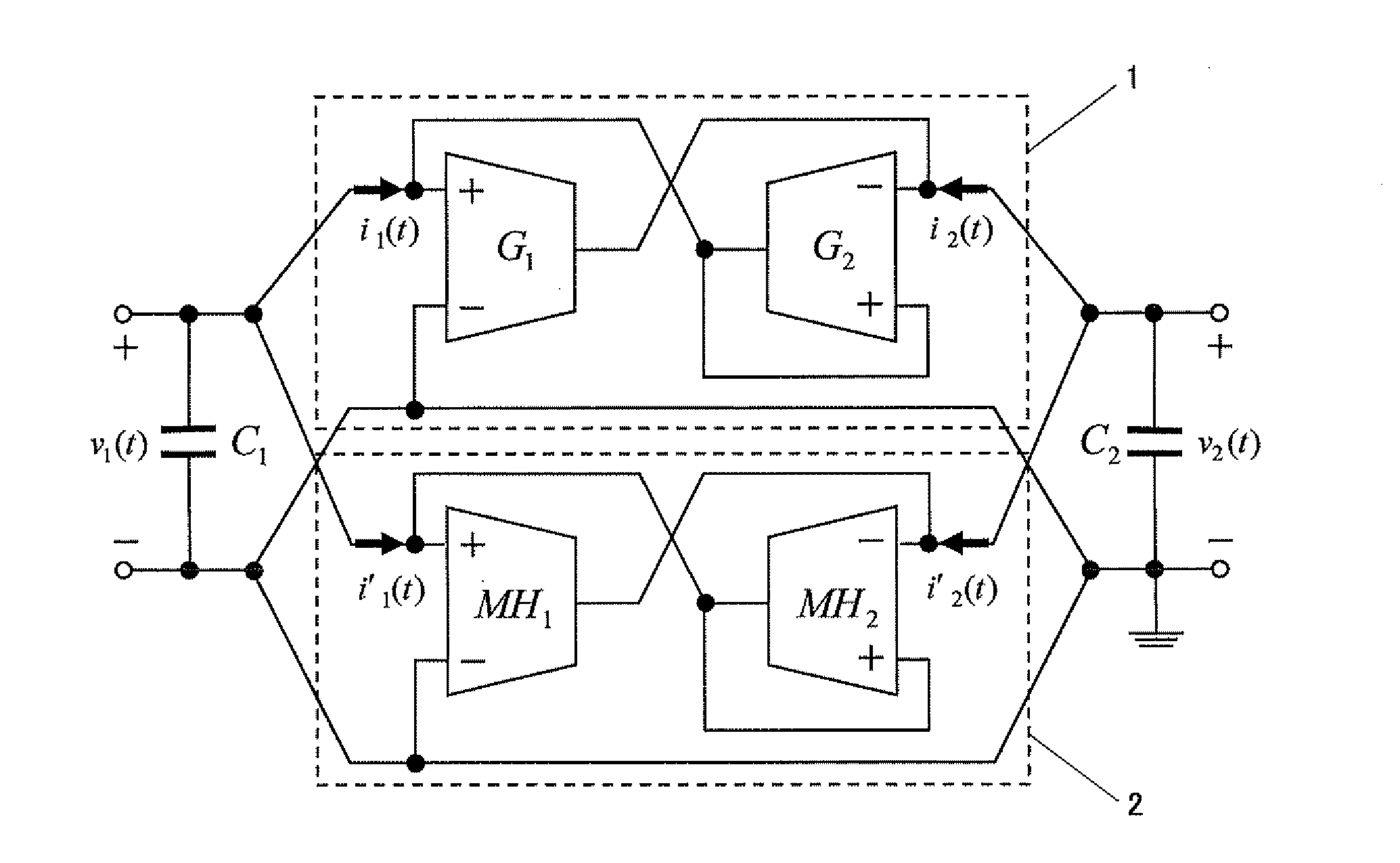 Multi-screw chaotic oscillator circuit