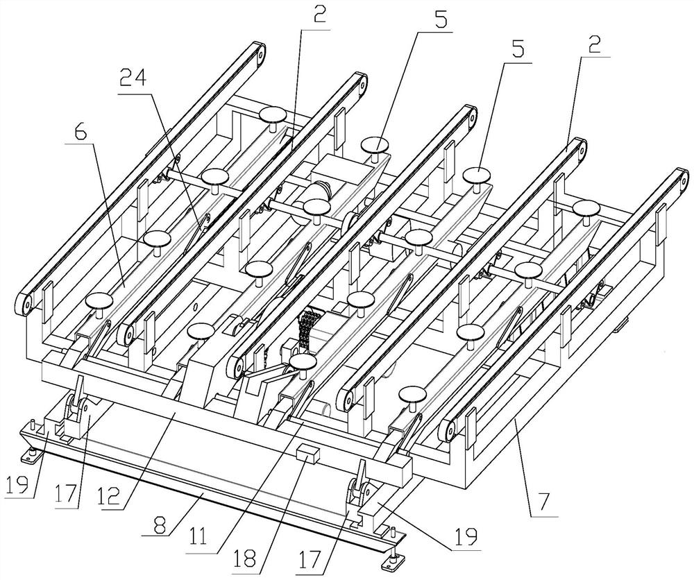 Method and device for automatically stacking plain glass