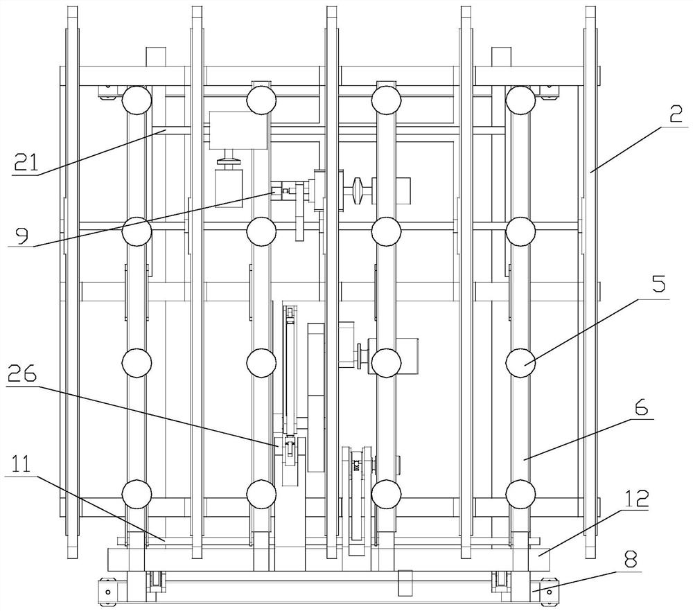 Method and device for automatically stacking plain glass