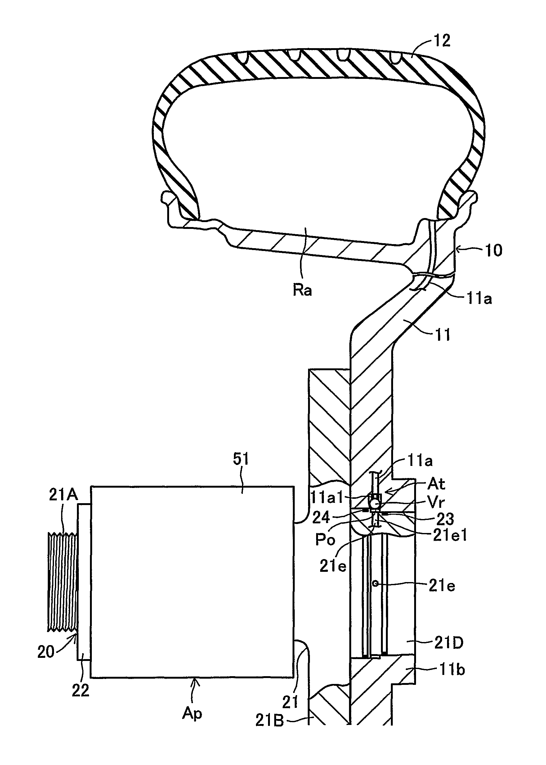 Apparatus for controlling tire inflation pressure