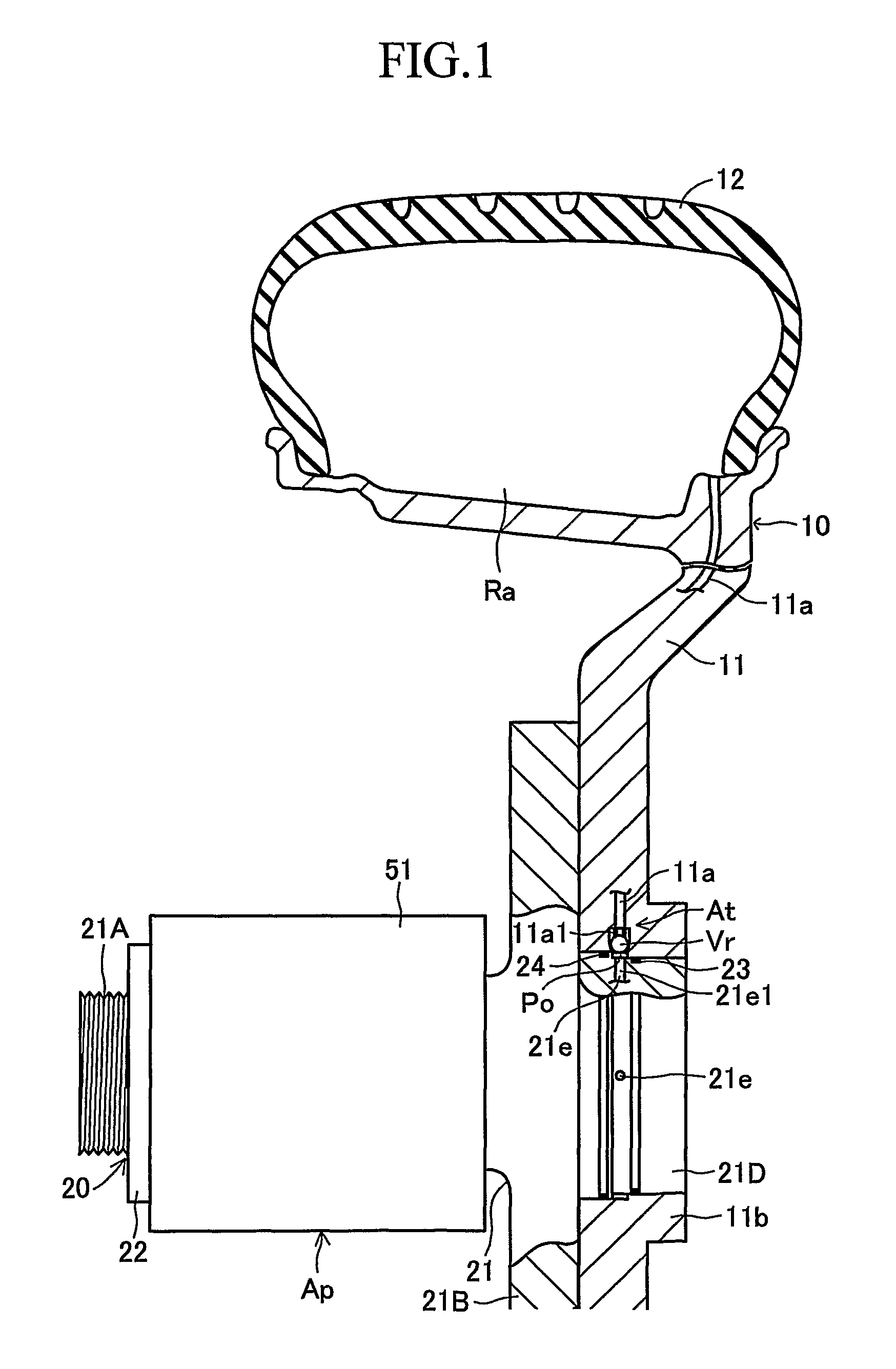 Apparatus for controlling tire inflation pressure