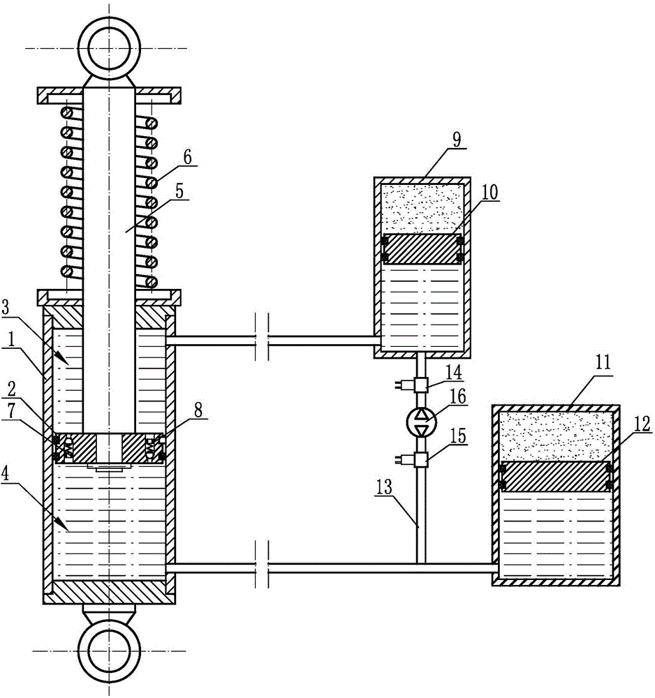 Automobile active self-adaption type shock absorber