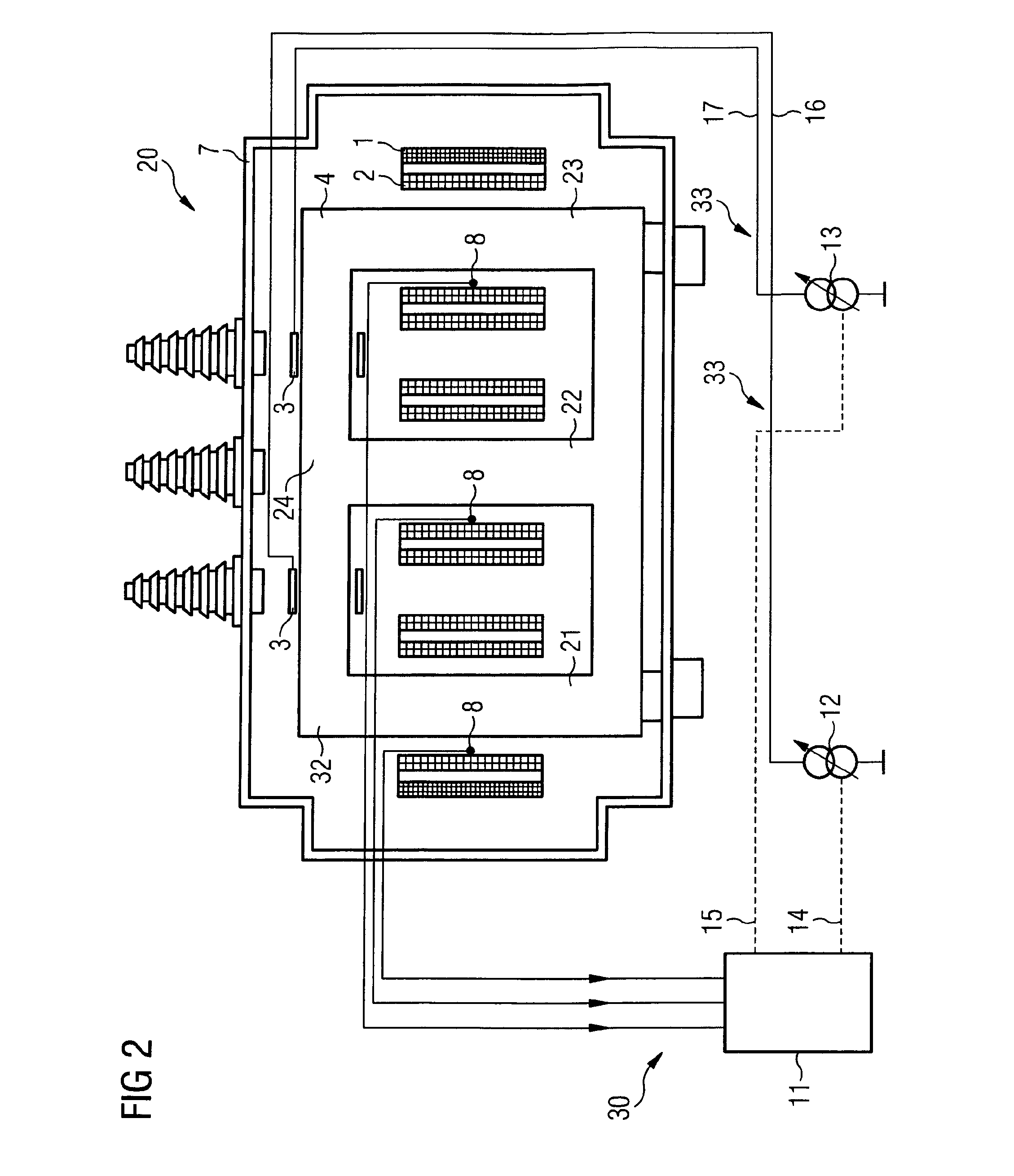 Electrical Transformer with Unidirectional Flux Compensation