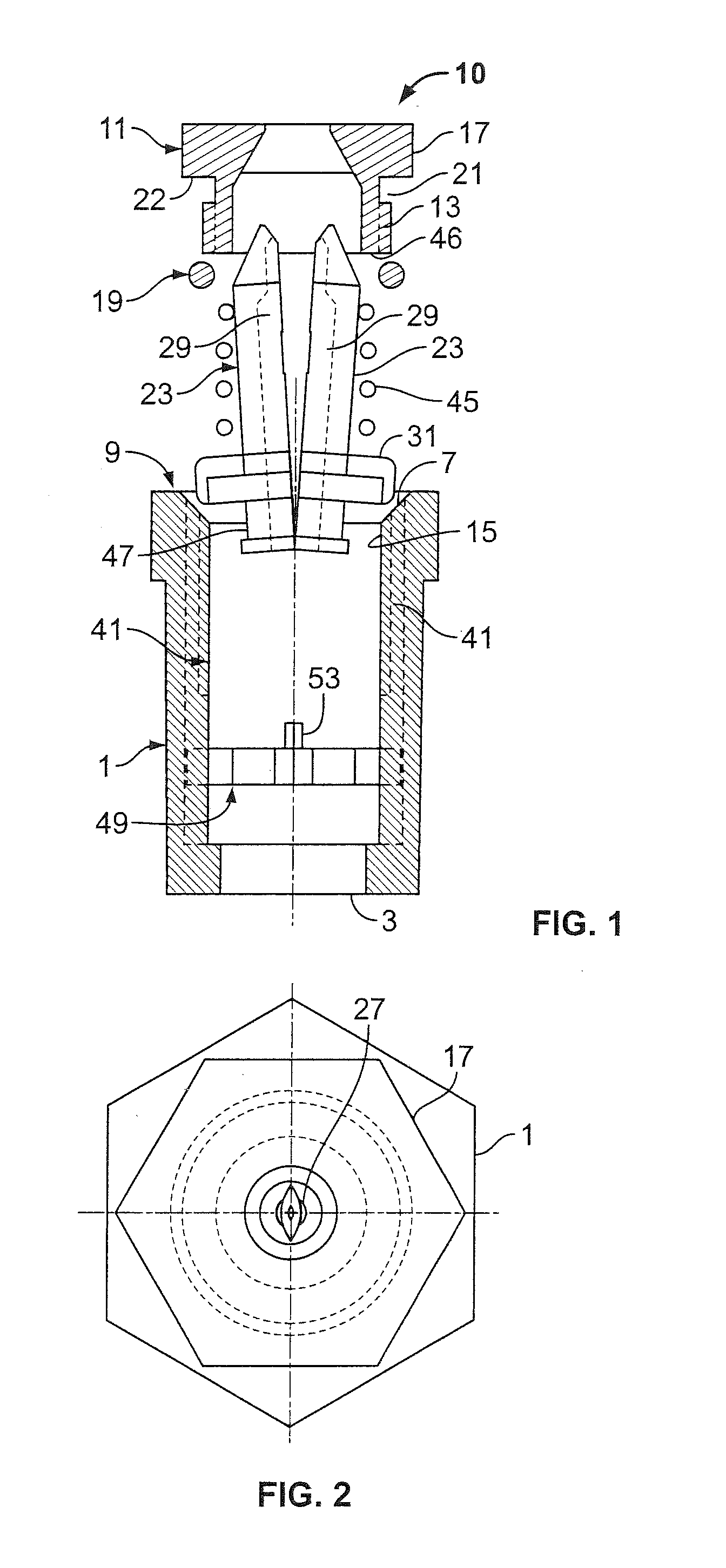 Self cleaning water nozzle