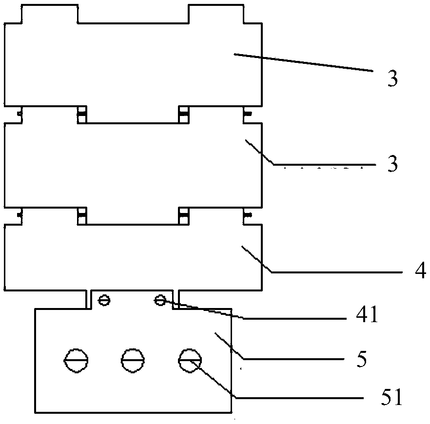 Working surface bottom plate component and working surface bracket mounting and withdrawing method using same