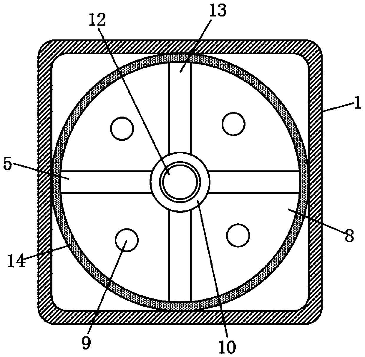 Rotary self-water-absorption floor tile