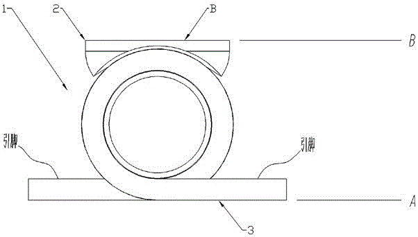 Surface-mounted magnetic element and production technology thereof