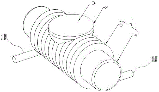 Surface-mounted magnetic element and production technology thereof