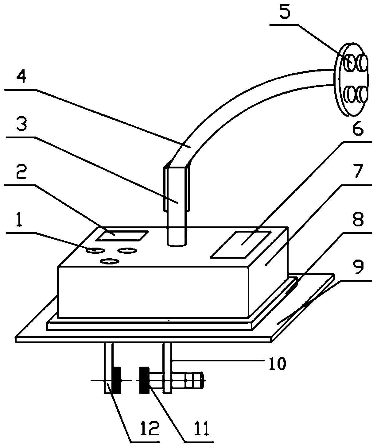 Temperature measuring device for aluminum vehicle body maintenance