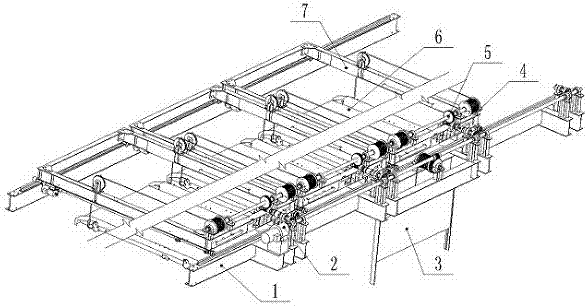 Lifting transmission device for lifting transversely-moving layer parking spaces of three-dimensional garage