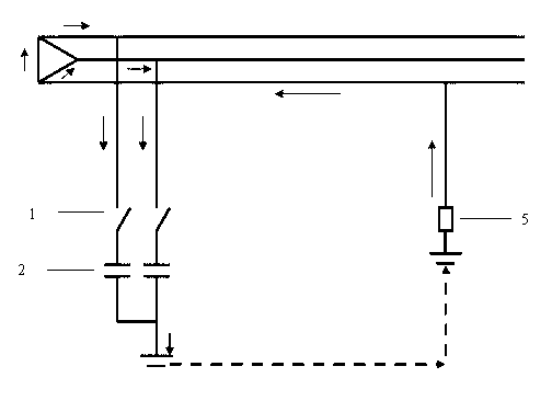 Asymmetric capacitance and resistance increasing and injecting method of zero-sequence current