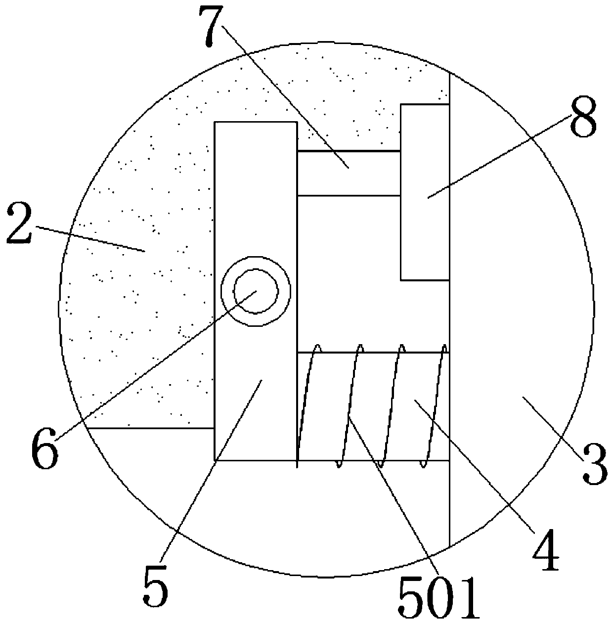 Plant root system cutting device for bucket