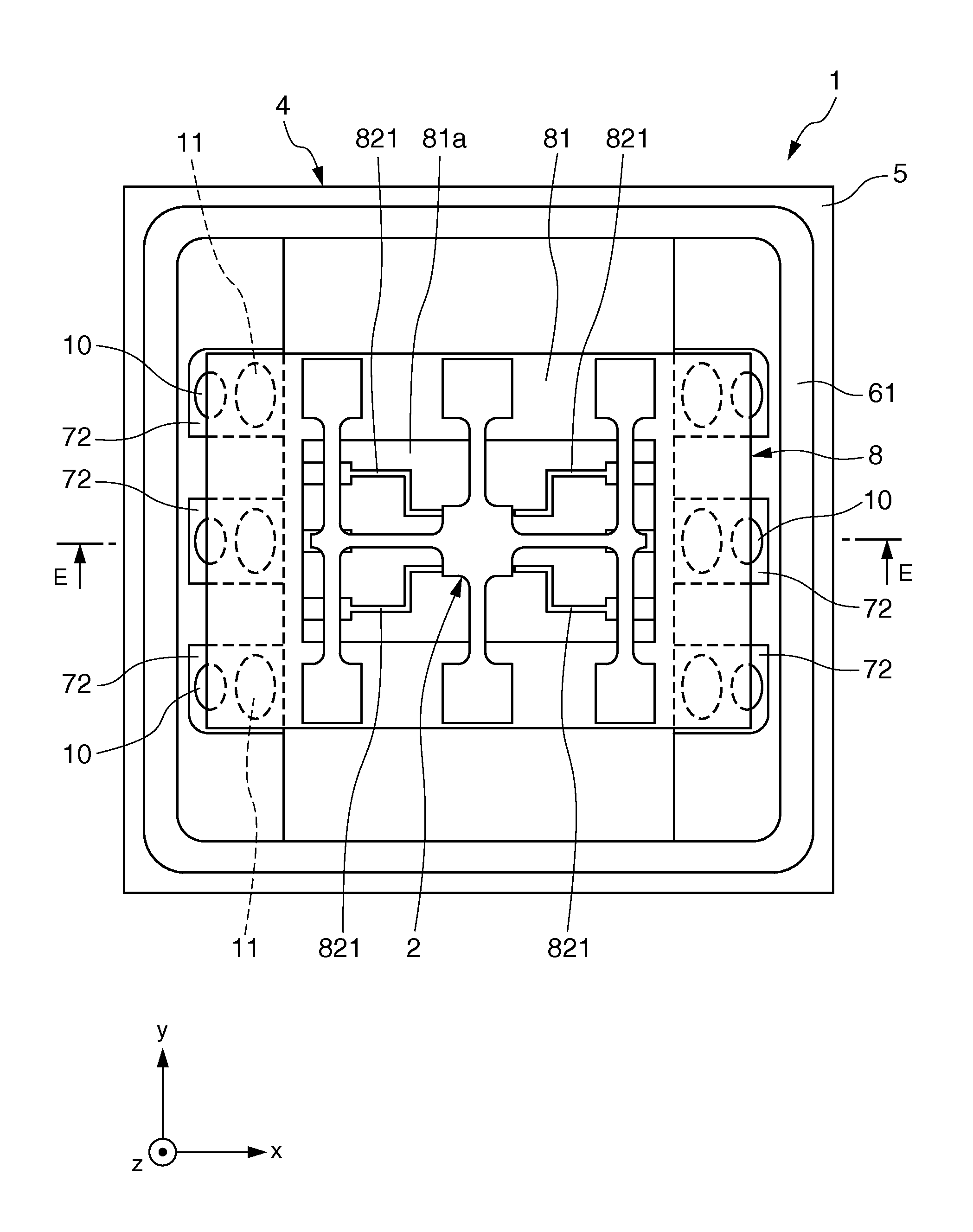 Substrate, electronic device, and electronic apparatus