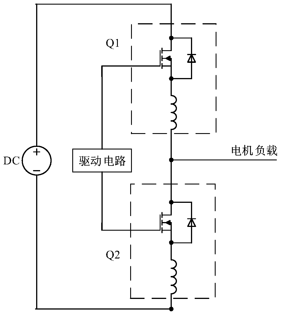 Bridge arm for motor drive circuit and control method thereof