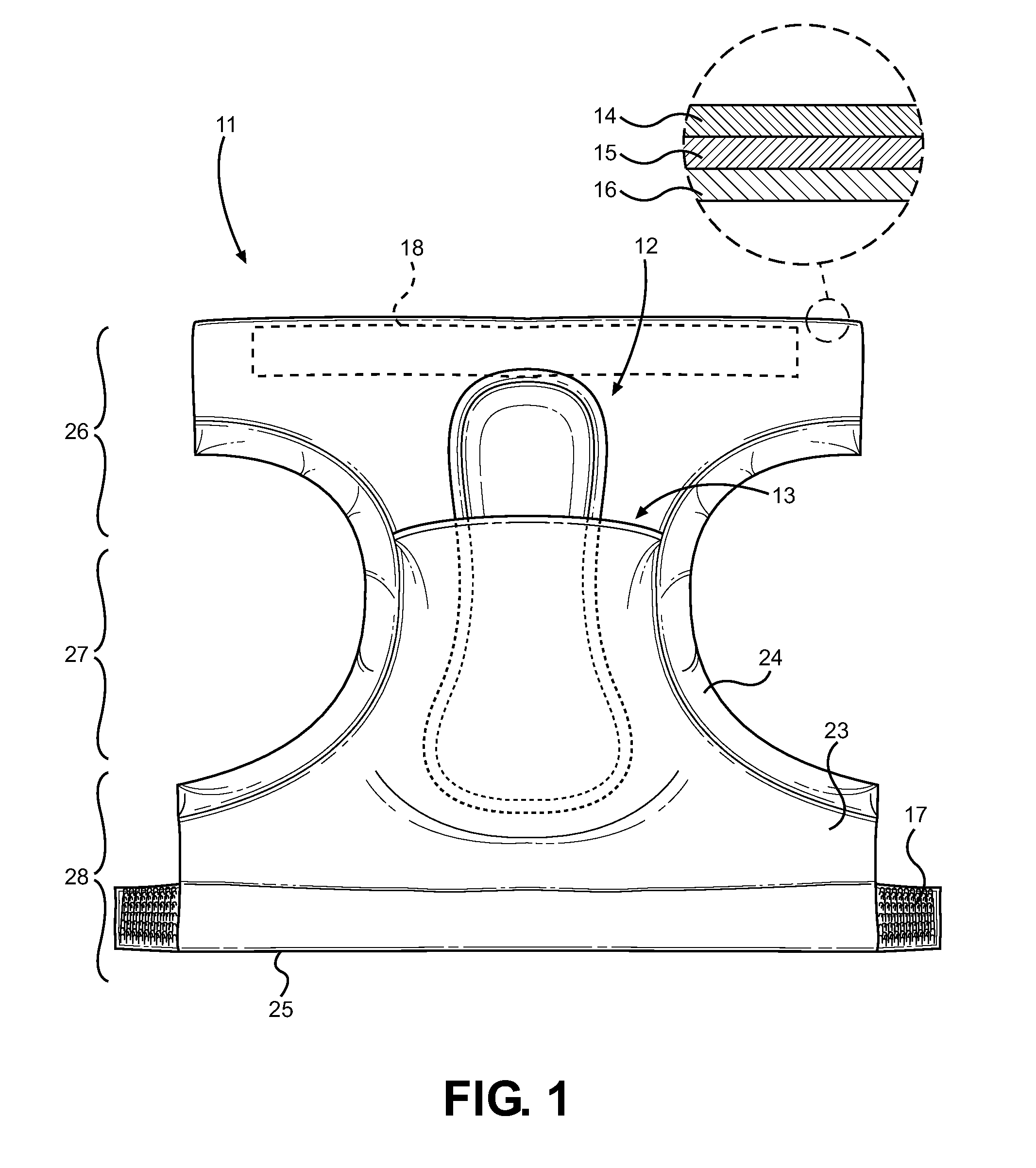 Diaper with Pocket for an Absorbent Pad Containing a Test Strip