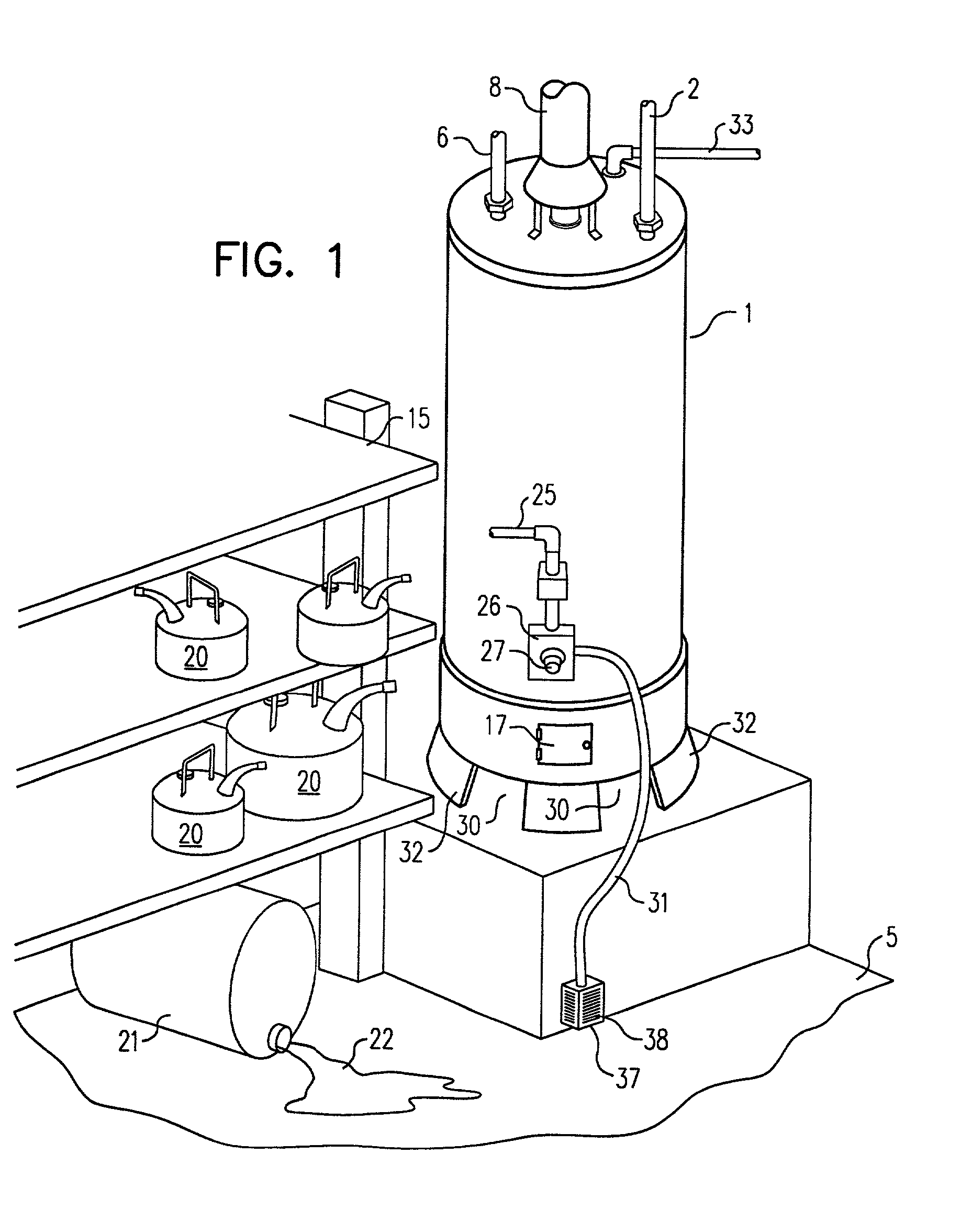 Gas fired appliance safety device