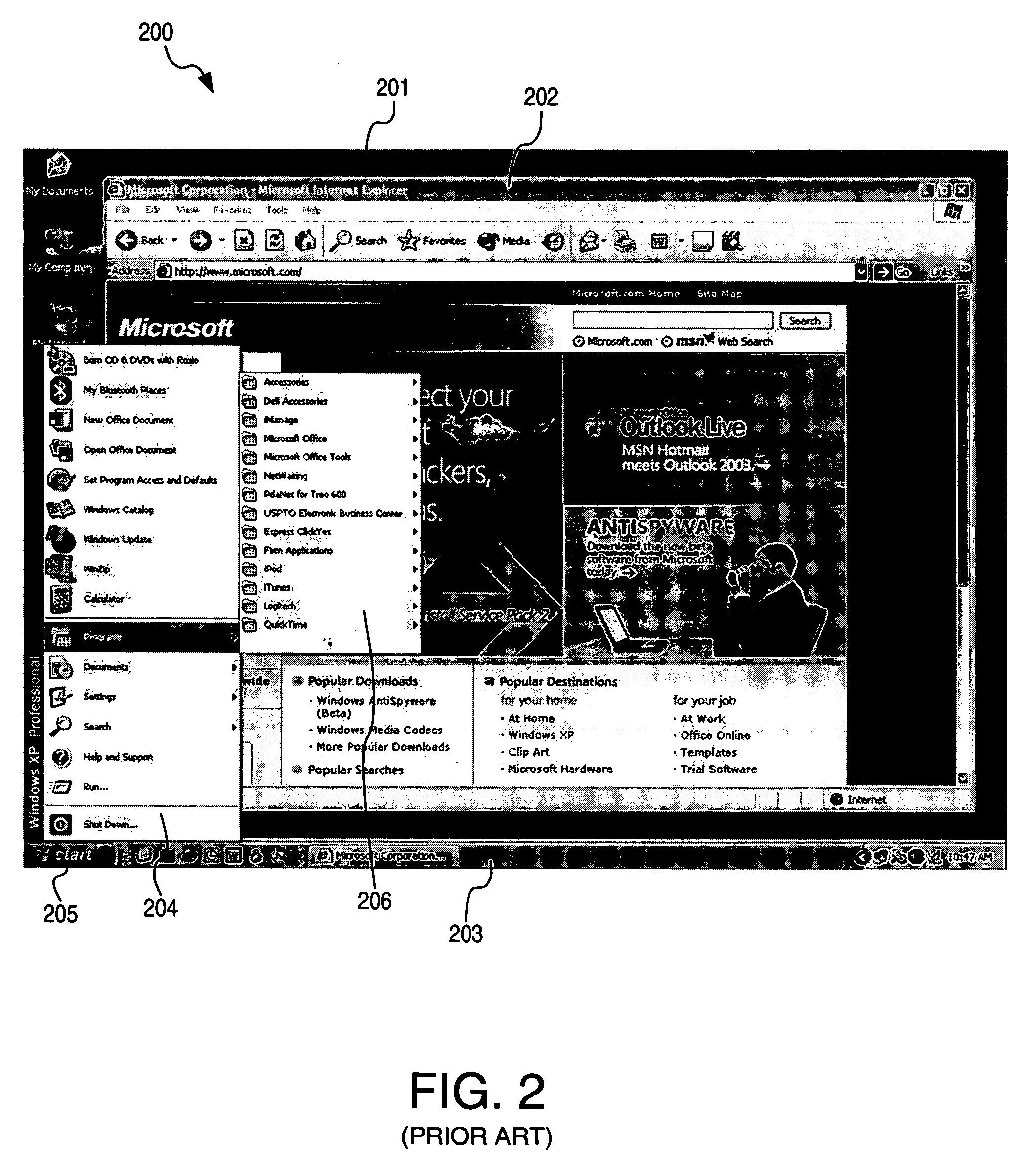 Determining and displaying a list of most commonly used items