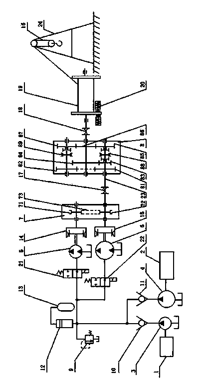 Energy-saving workover rig based on double metering pumps or motors