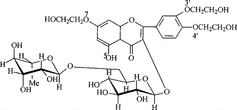 Preparation method of troxerutin