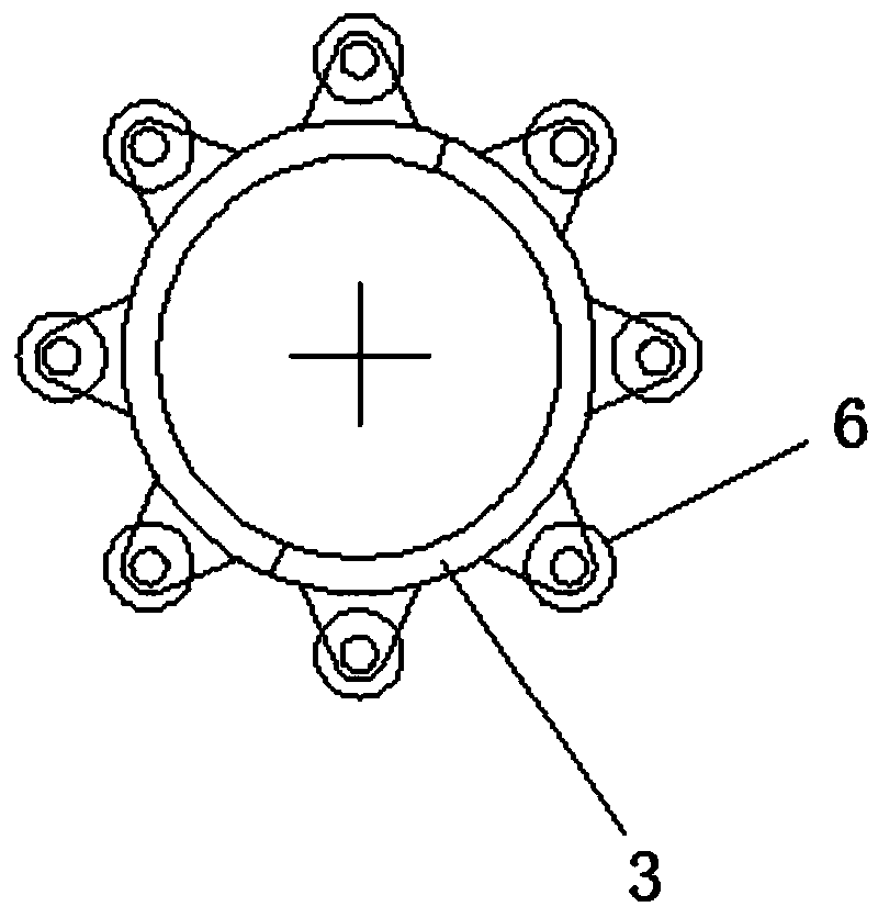 Detector for detecting outline cross section shape of bridge cable