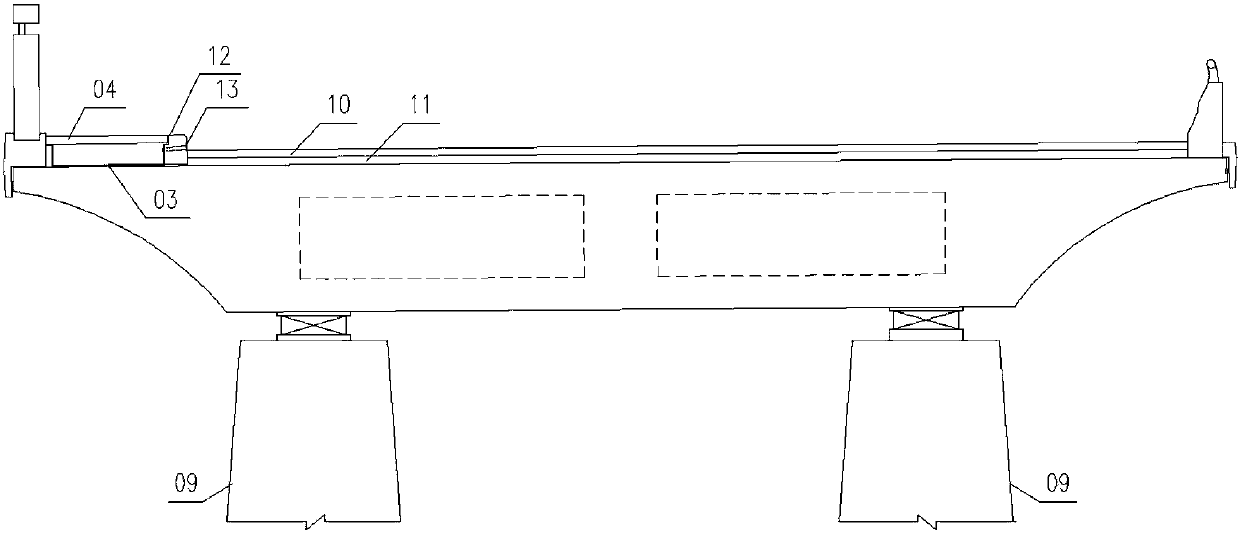 A bridge deck drainage supporting facility