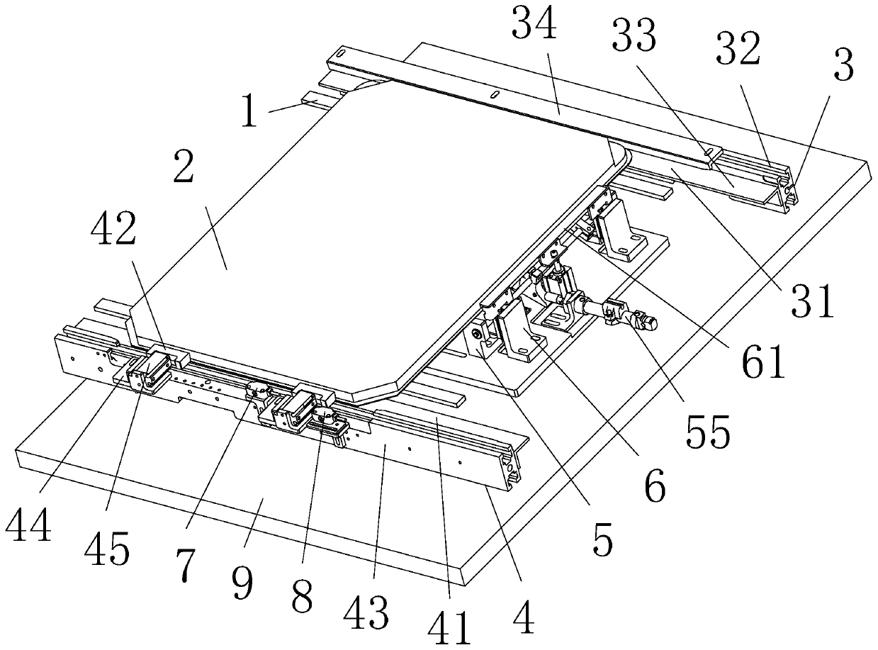 Storage tray entry positioning device and entry positioning method