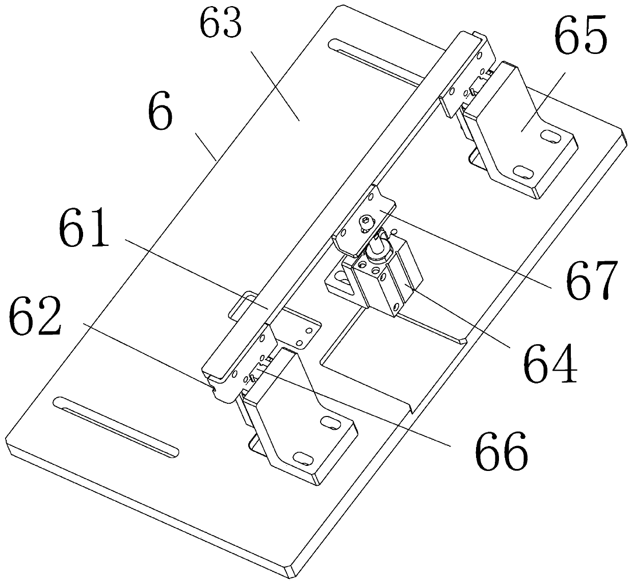 Storage tray entry positioning device and entry positioning method