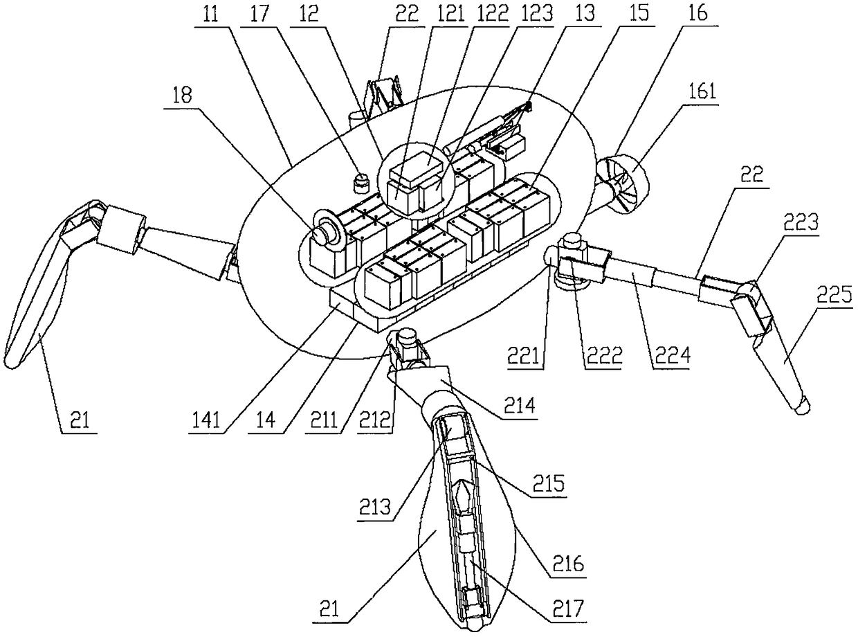 A climbing-swimming hybrid unmanned submersible and its use method