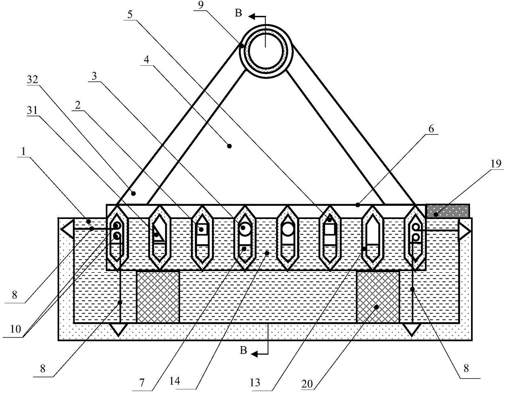 A floating net type building group characterized by city and countryside integration