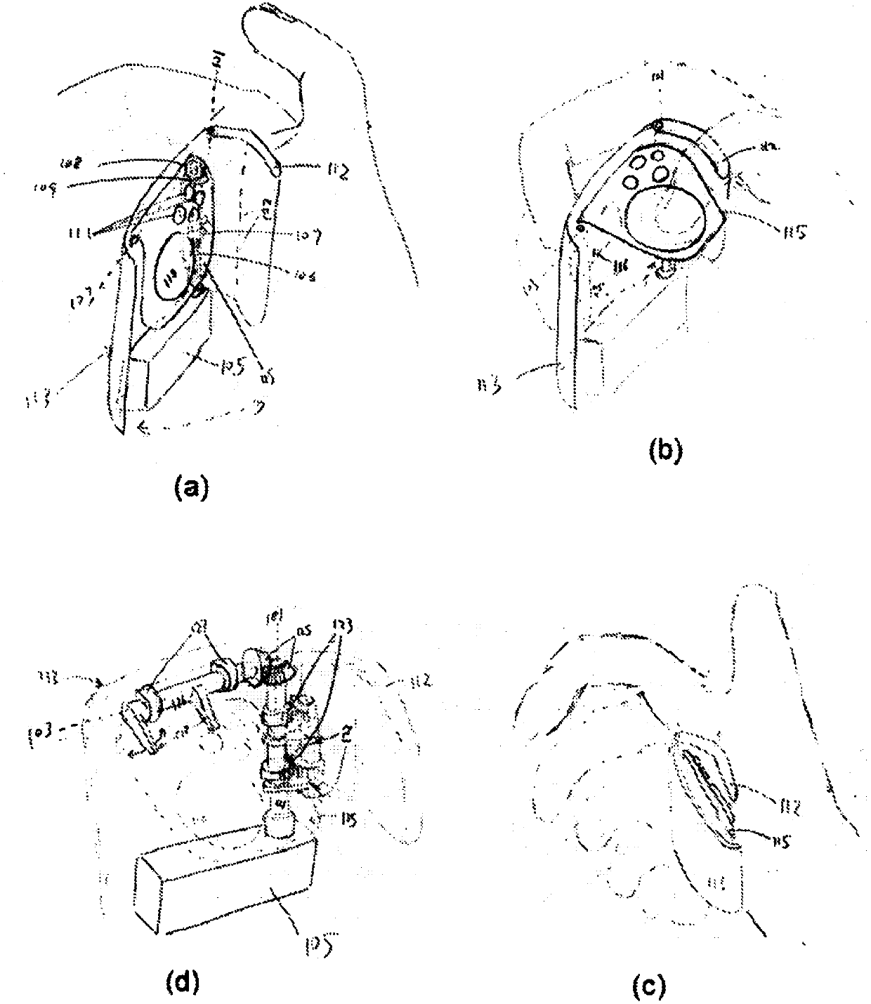 Apparatus and method for hybrid type of input of buttons/keys and "finger writing" and low profile/variable geometry hand-based controller