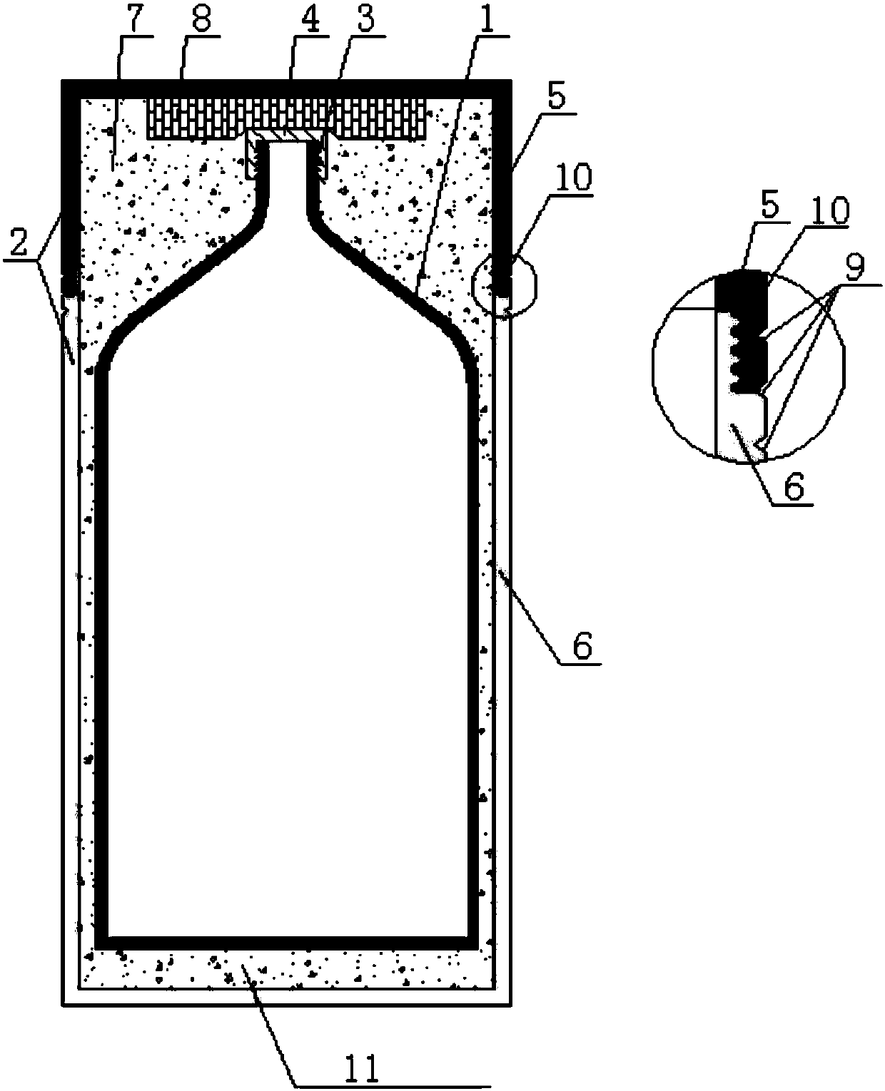 Anti-collision wine bottle