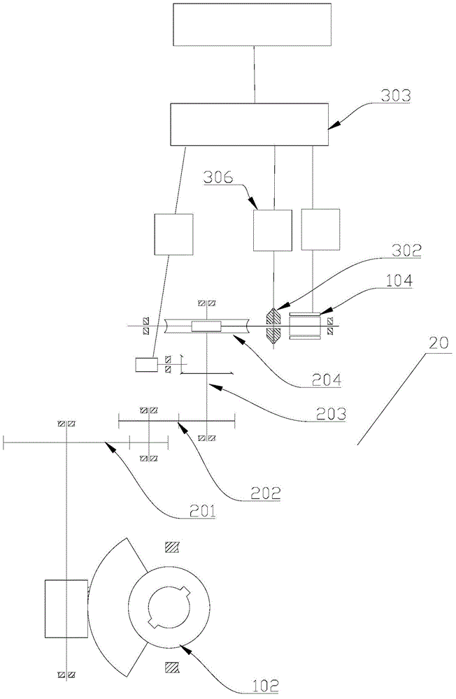 Detection stage actuating mechanism