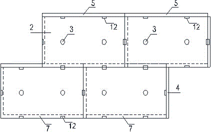 Novel combinable assembly type slope retaining wall structure and construction method thereof