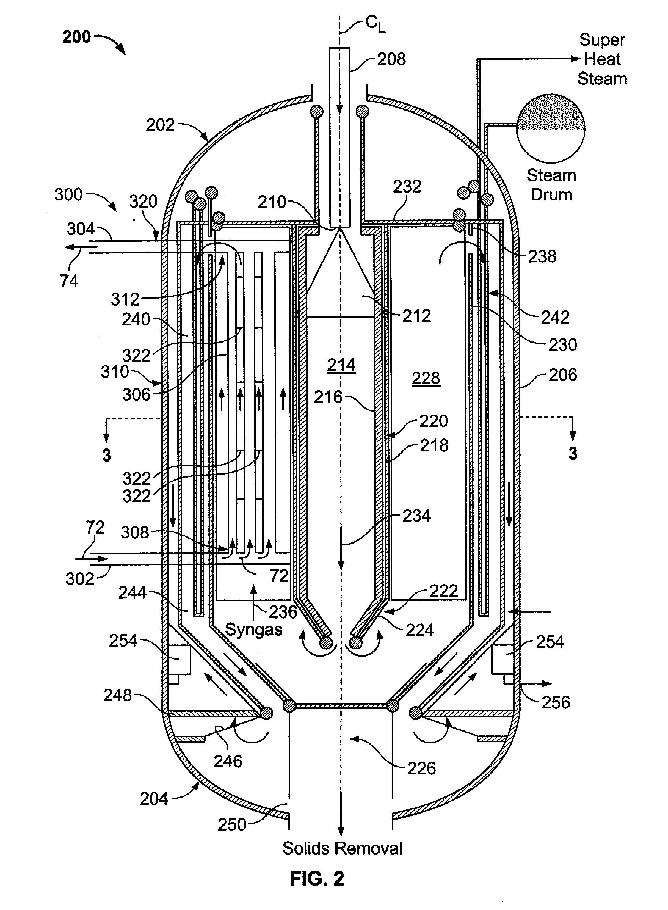 Methods and apparatus to facilitate cooling syngas in a gasifier