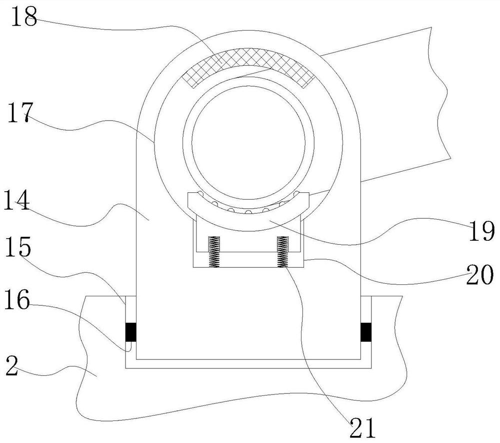 Head operation drainage tube and drainage tube fixing device