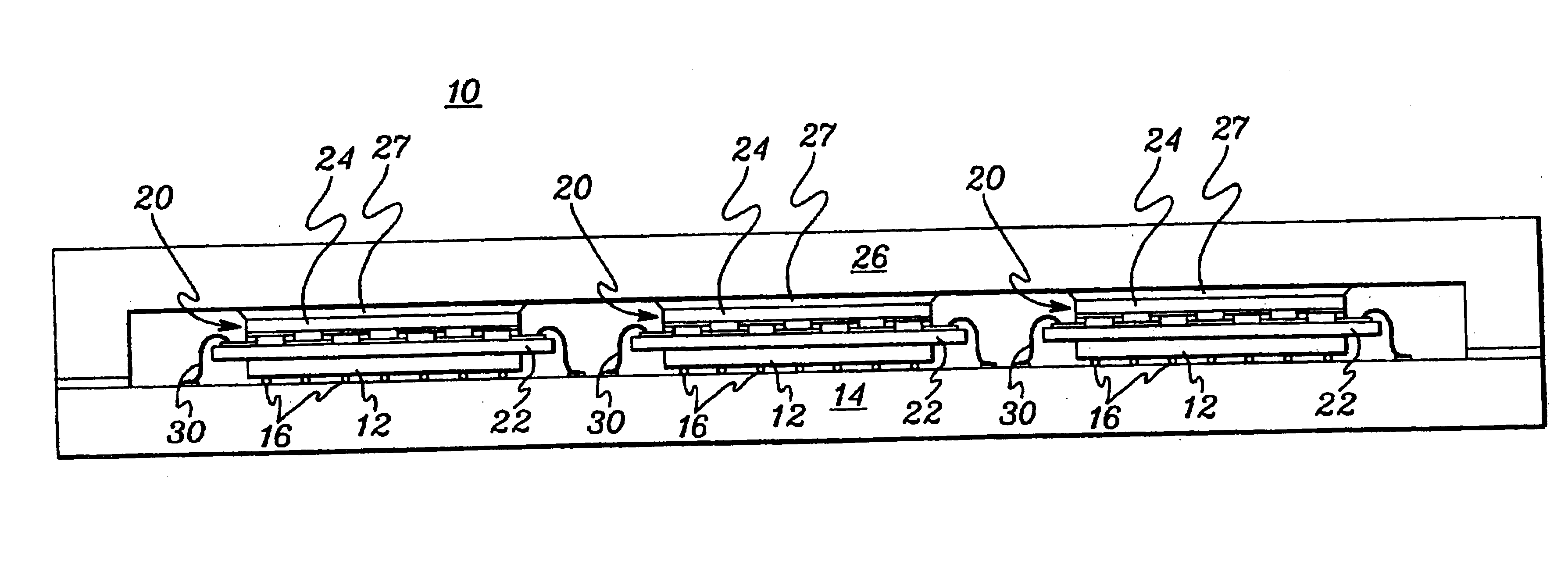 Electronic module with integrated programmable thermoelectric cooling assembly and method of fabrication