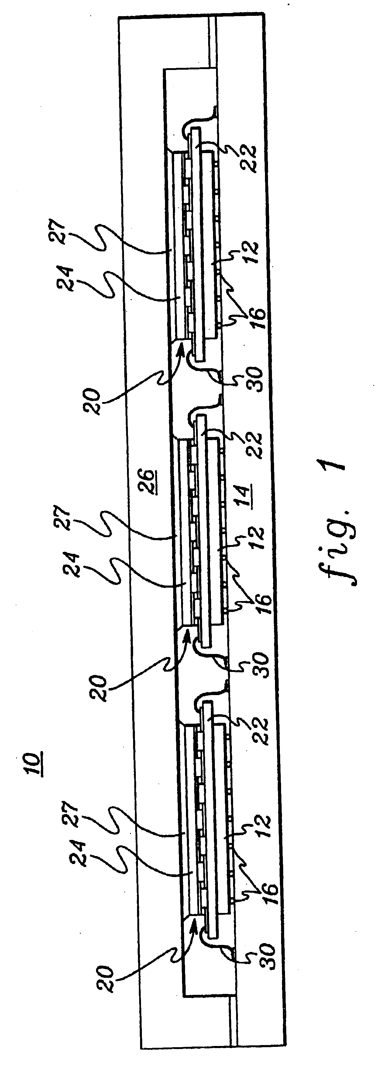 Electronic module with integrated programmable thermoelectric cooling assembly and method of fabrication