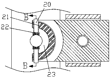 Whitening and trimming integral device for tree and bush mixed type green belt