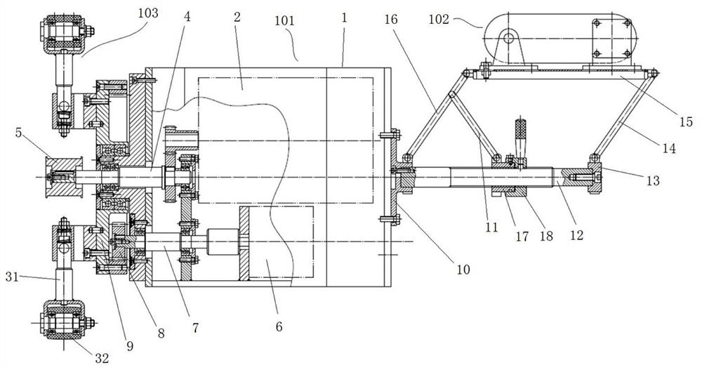 An automatic polishing device for the inner wall of a tube