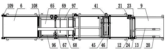 Glue smearing line for heat-insulation rock wool composite boards