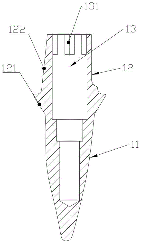 A kind of dental implant and its 3D printing manufacturing method