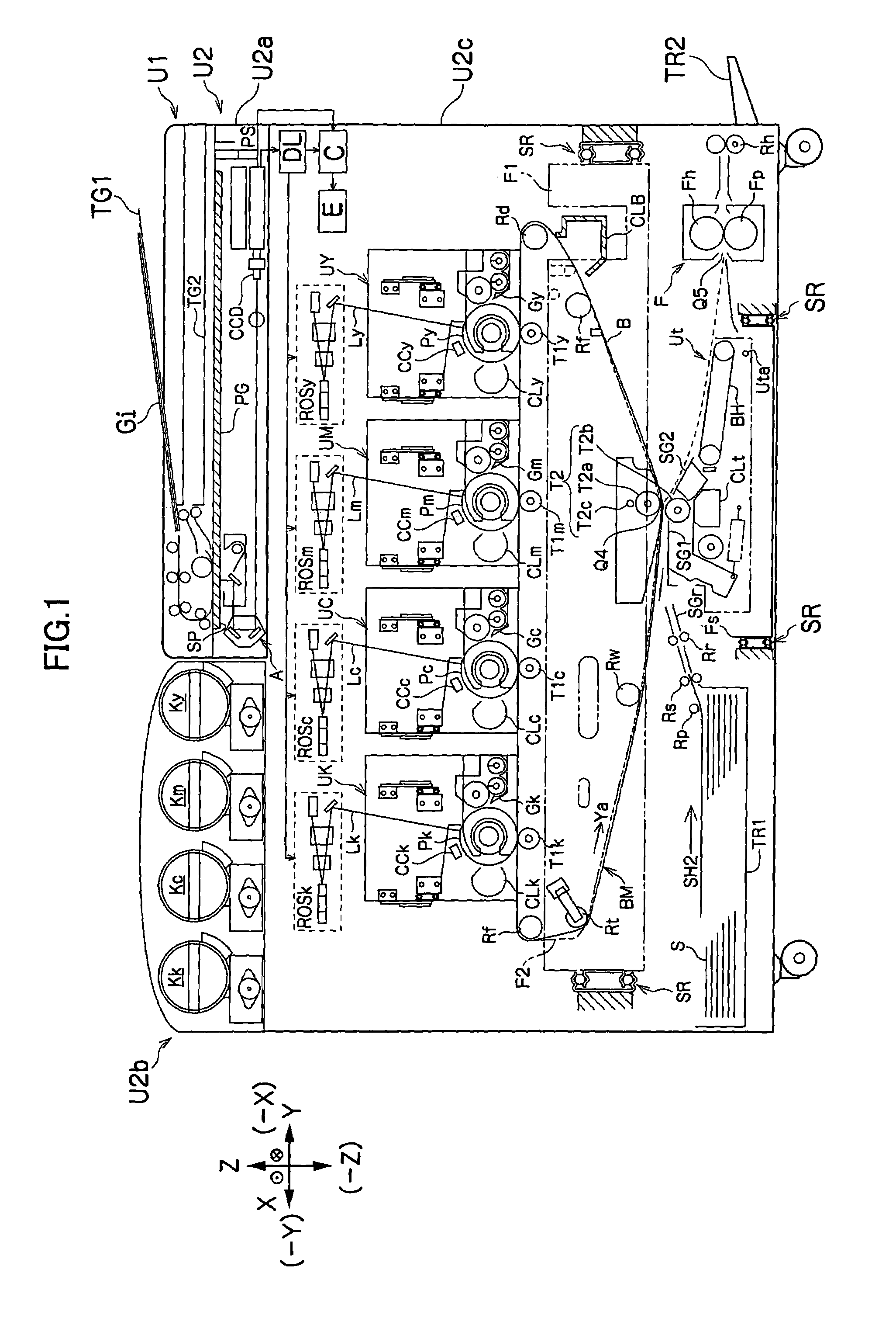 Developing device and image formation device