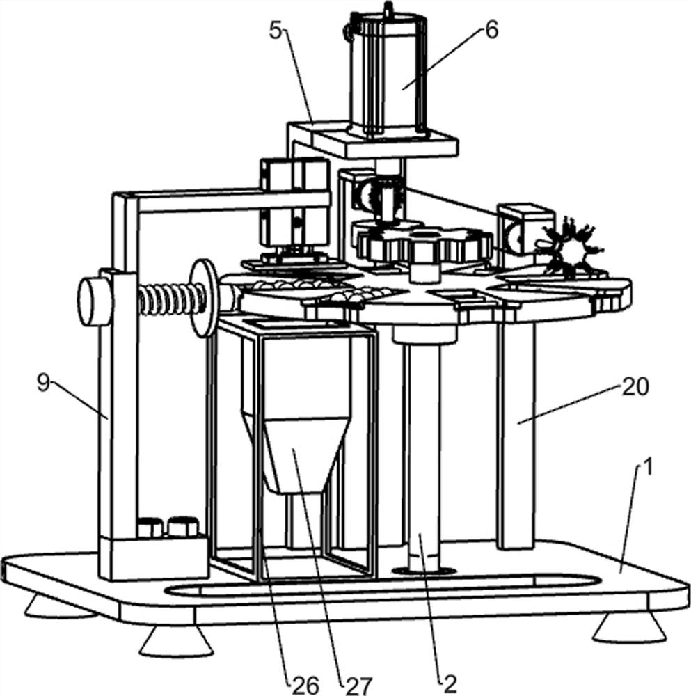 A rotary blanking device for table tennis production