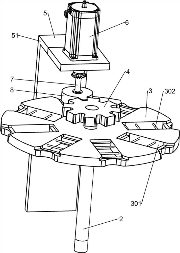 A rotary blanking device for table tennis production