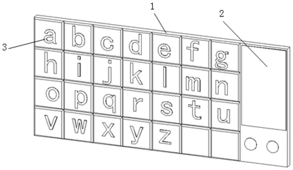 English word memorizing auxiliary device and method