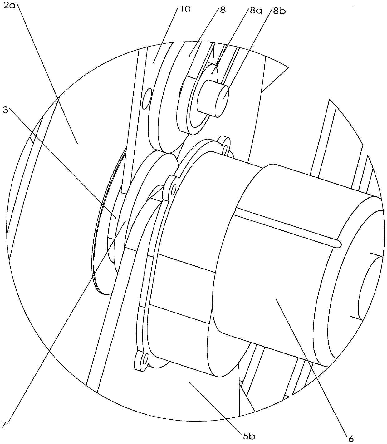 Cage rotating aerial planting method and device thereof