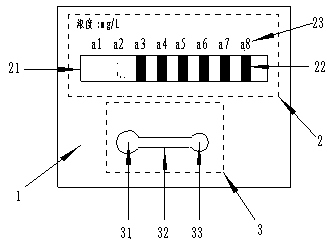 Paper chip integrated with standard color bar